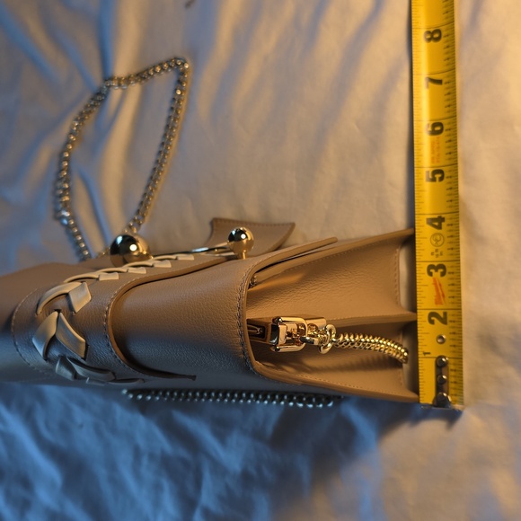 Strathberry Tan and Cream Crossbody Bag - Picture 9 of 10